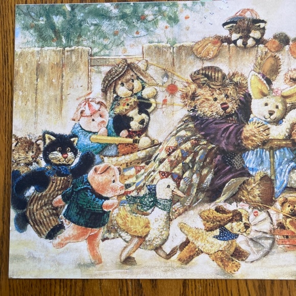 Bear Parade wooden wall hanging 11” x 24” - Picture 4 of 4